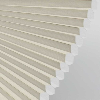 Losana Blanched Almond Dimout Cellular Fabric - Smooth Blind