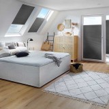 Smooth Fit Blinds Loft Bedroom - Anthracite Grey Blackout